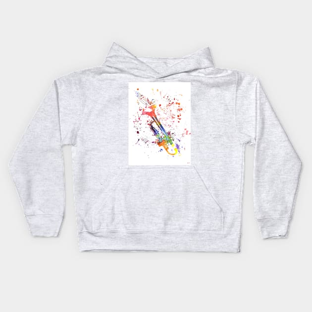 Trumpet Kids Hoodie by danieljanda